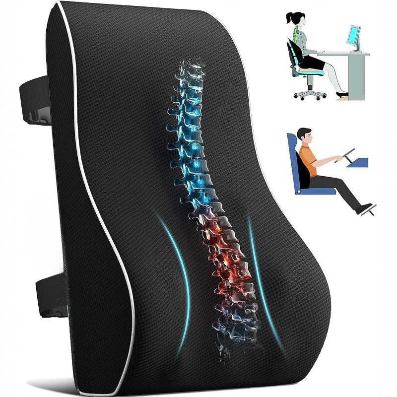 Adjustable Mesh Office‑Car Lumbar Support Pillow