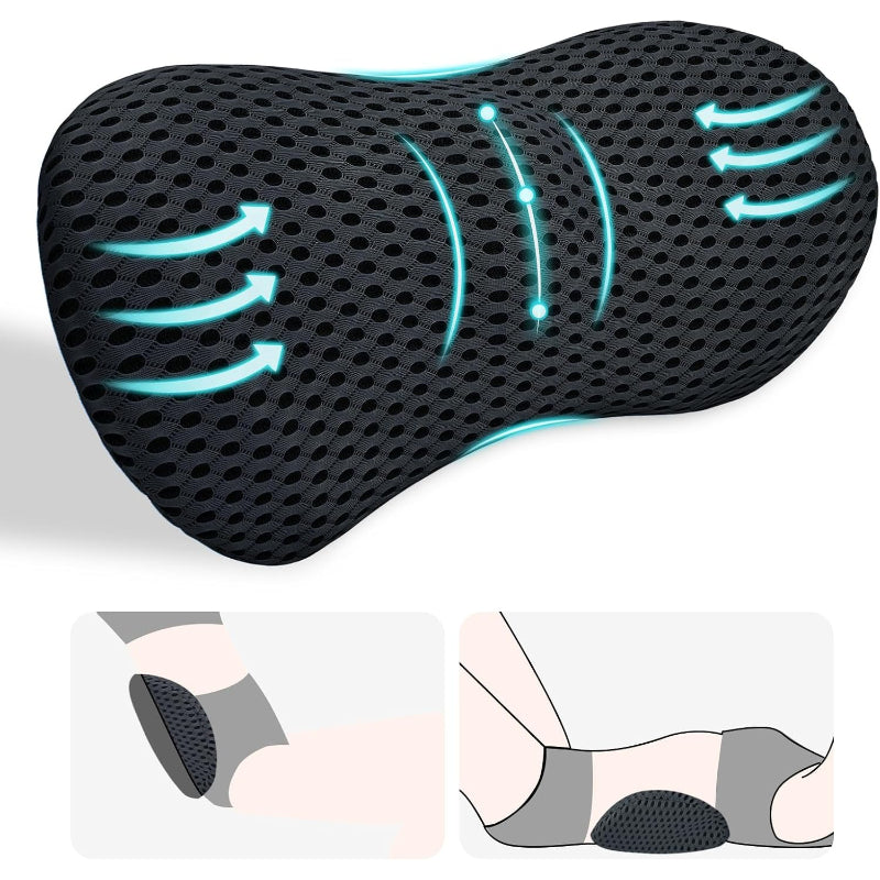 Black Office Chair Lumbar Support Pillow