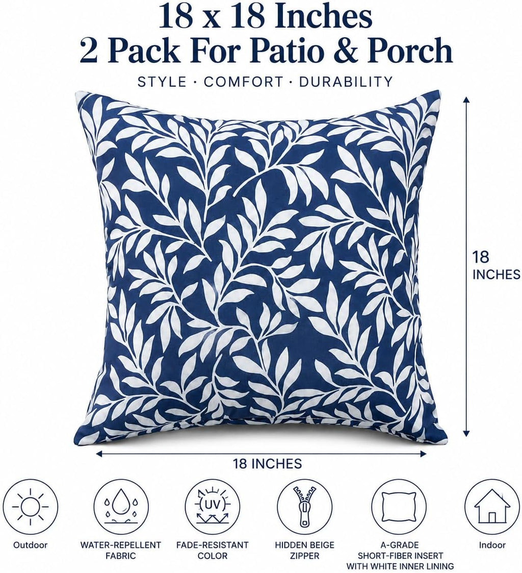 Waterproof Outdoor Throw Pillows with Inserts