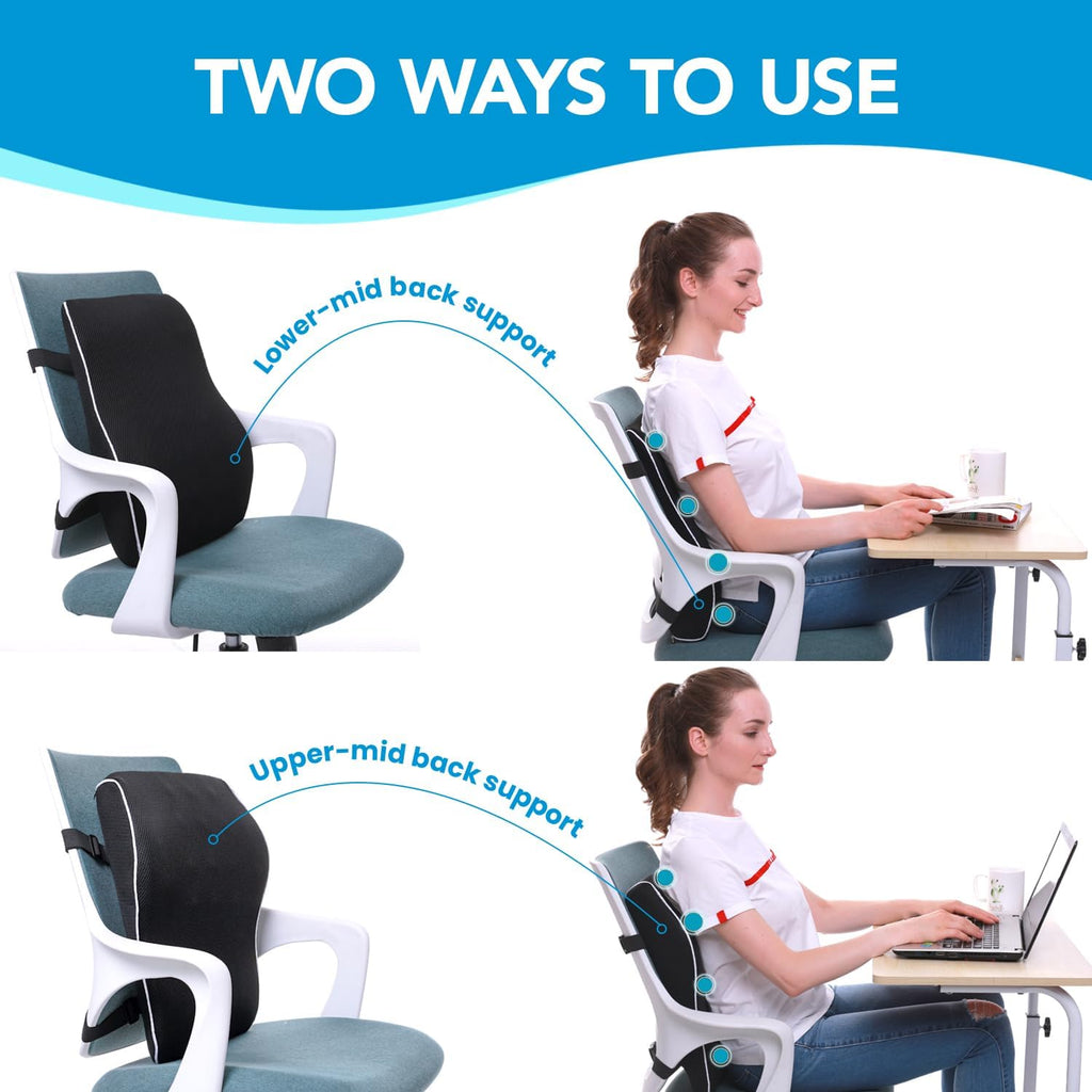 Adjustable Mesh Office‑Car Lumbar Support Pillow