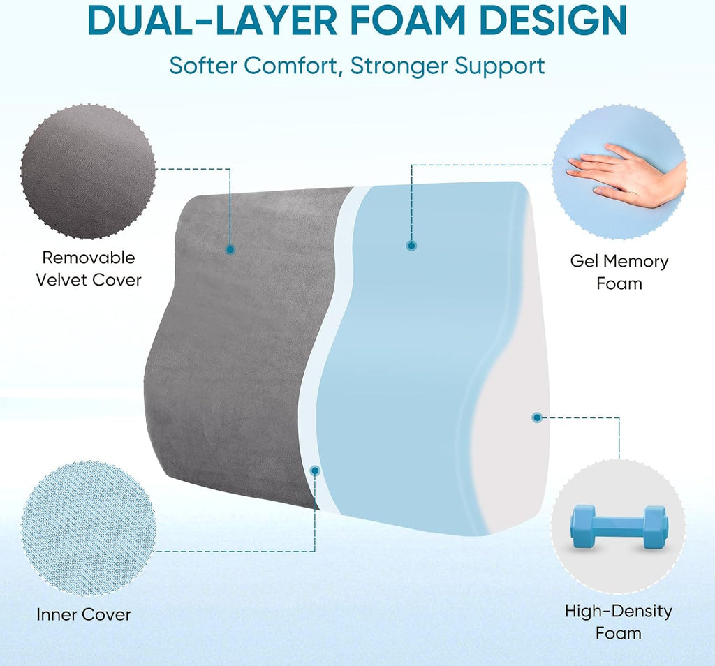 Ergonomic Recliner Couch Lumbar Support Pillow