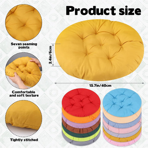 16‑Pcs Kids Round Floor Cushions