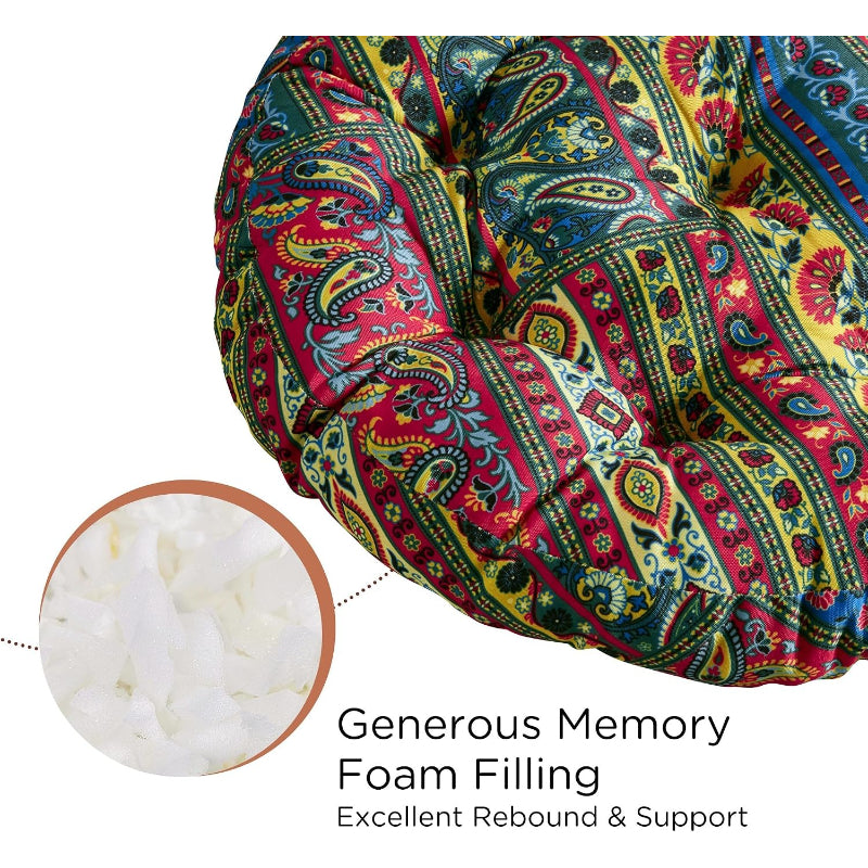 2‑Pack Boho Round Floor Meditation Cushions
