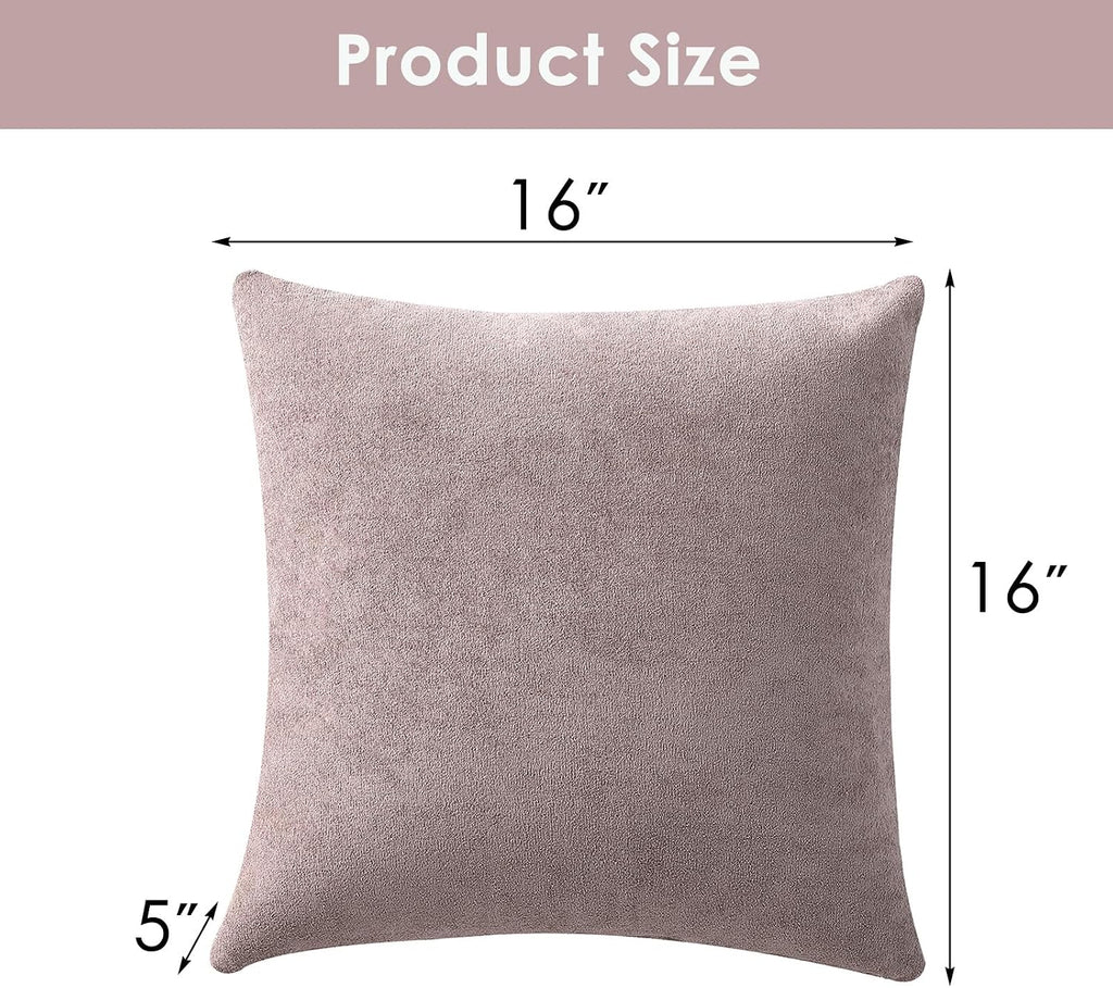 2‑Pack Flaxen Decorative Throw Pillows with Inserts