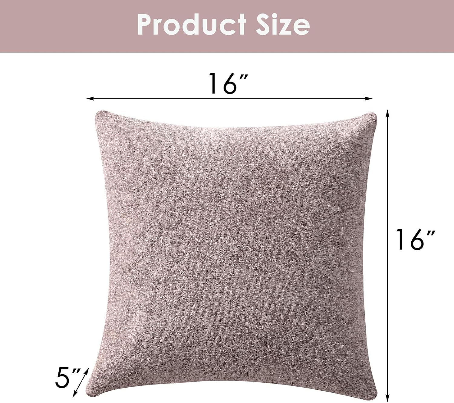 2‑Pack Flaxen Decorative Throw Pillows with Inserts