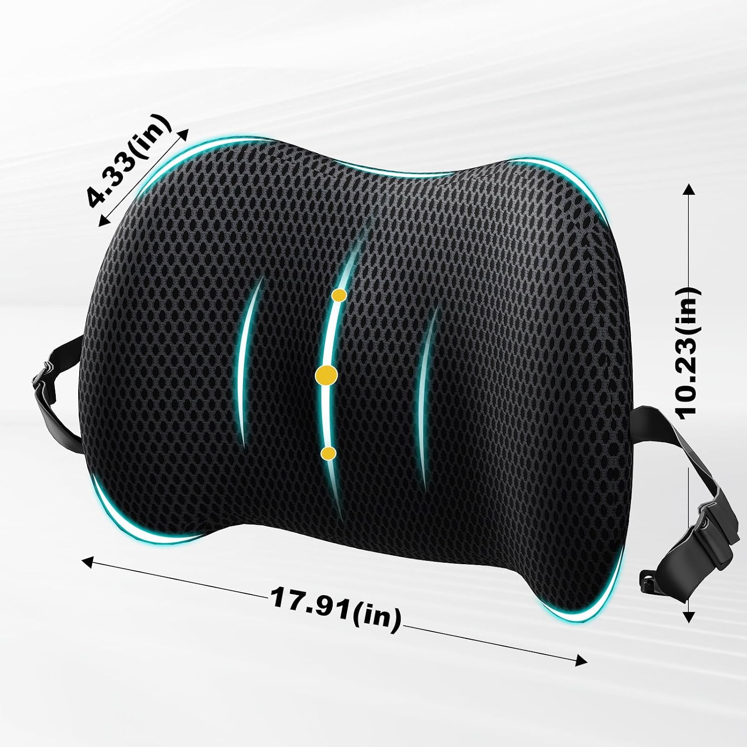 Memory Foam Car Lumbar Support Pillow