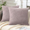 2‑Pack Flaxen Decorative Throw Pillows with Inserts