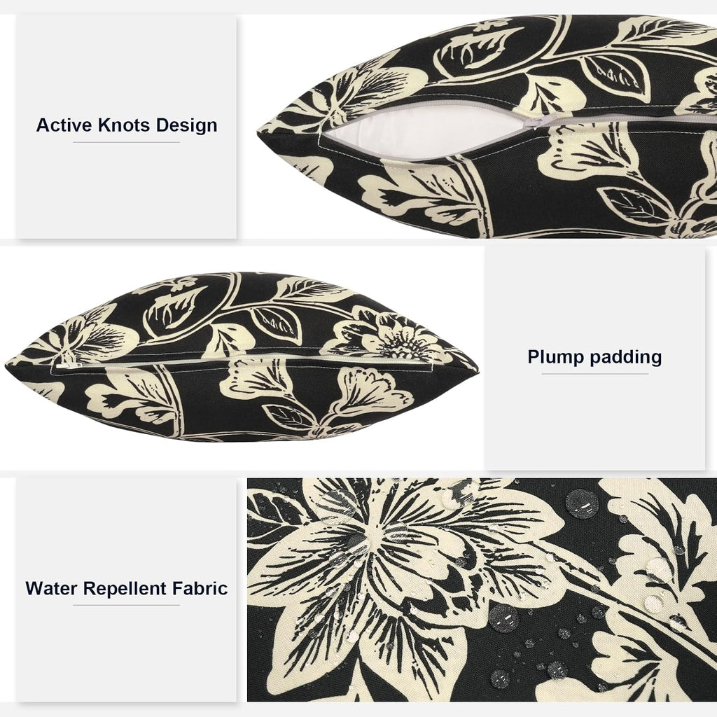 2‑Pack Water‑Repellent Outdoor Throw Pillows