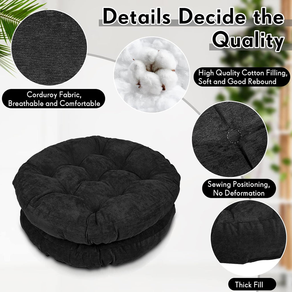 4‑Pcs Round Large Floor Pillows