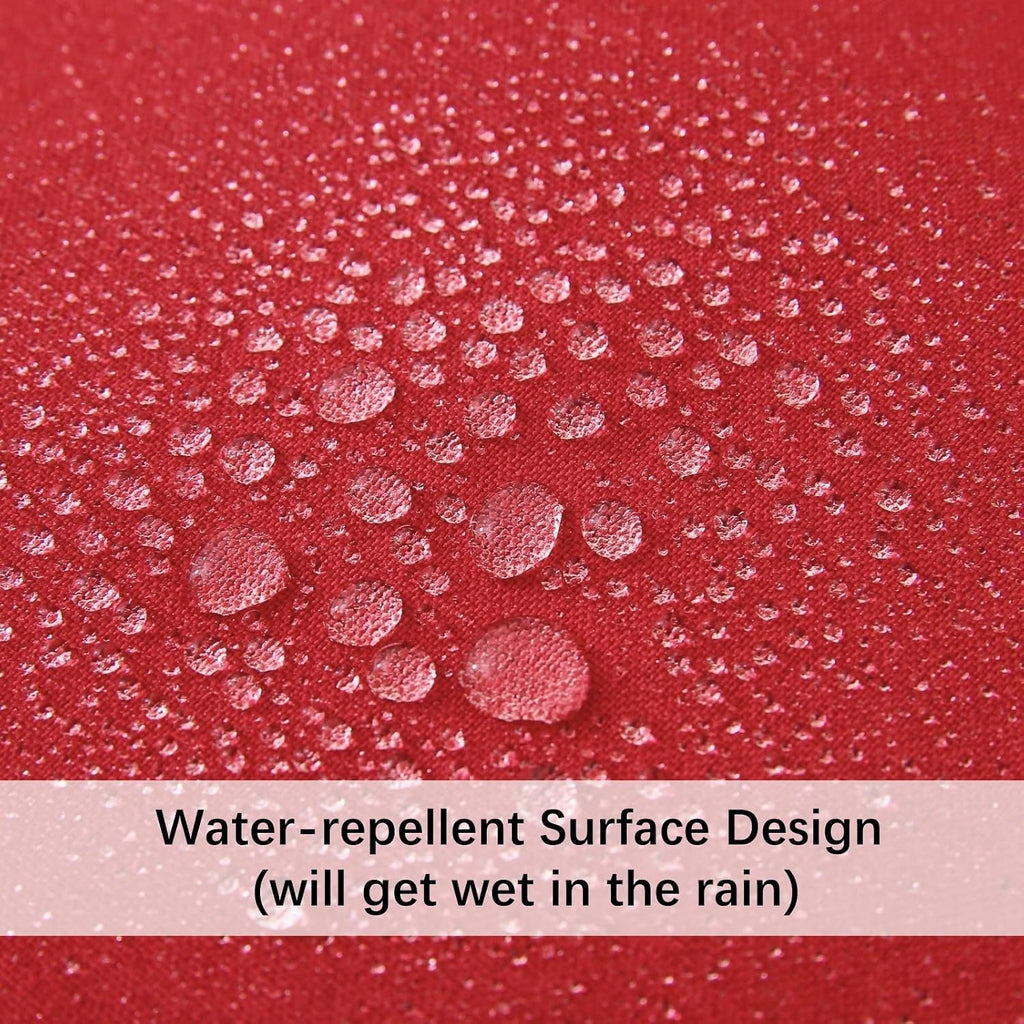 2‑Pack Red Waterproof Outdoor Throw Pillows