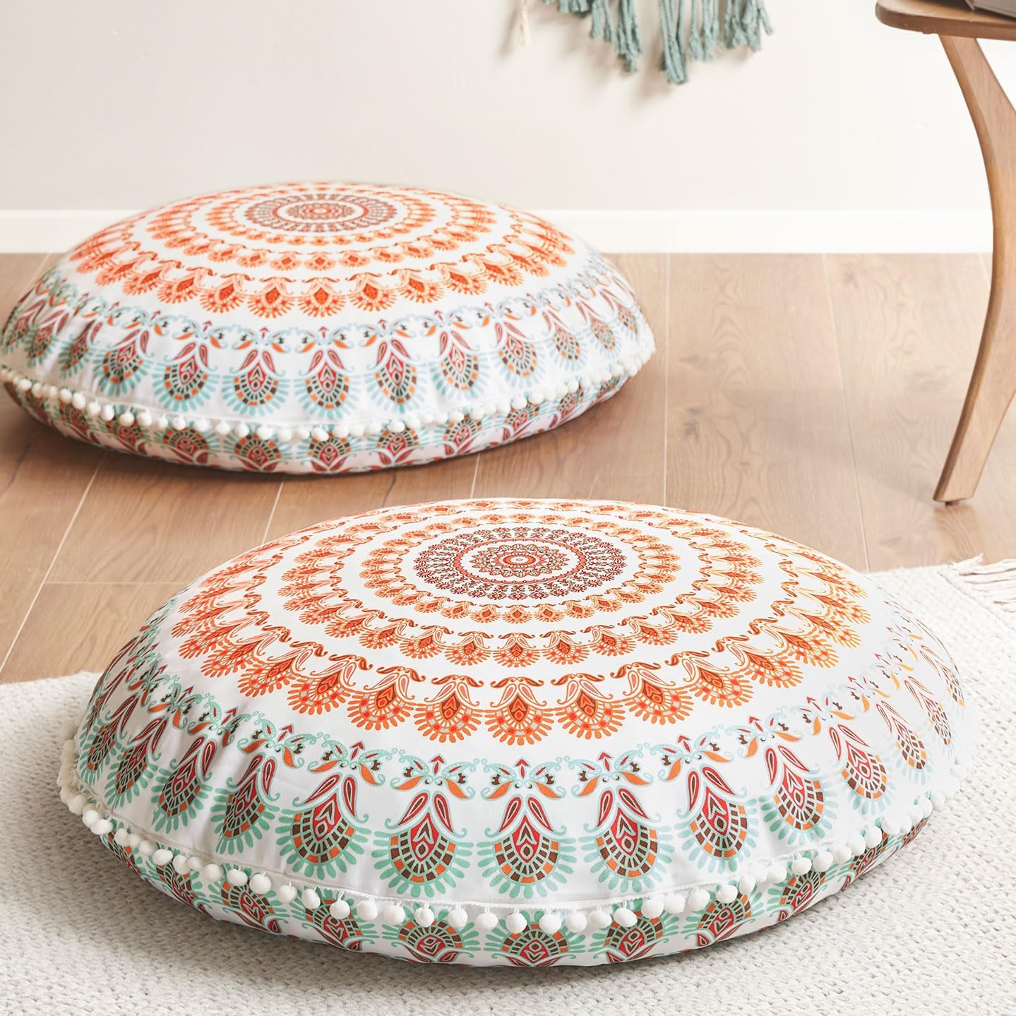 2‑Pack Large 32‑Inch Floor Meditation Cushions