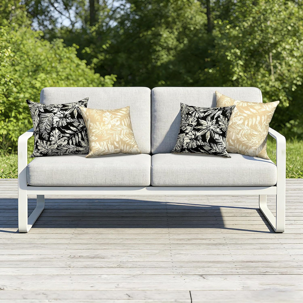 2‑Pack Waterproof Outdoor Throw Pillows