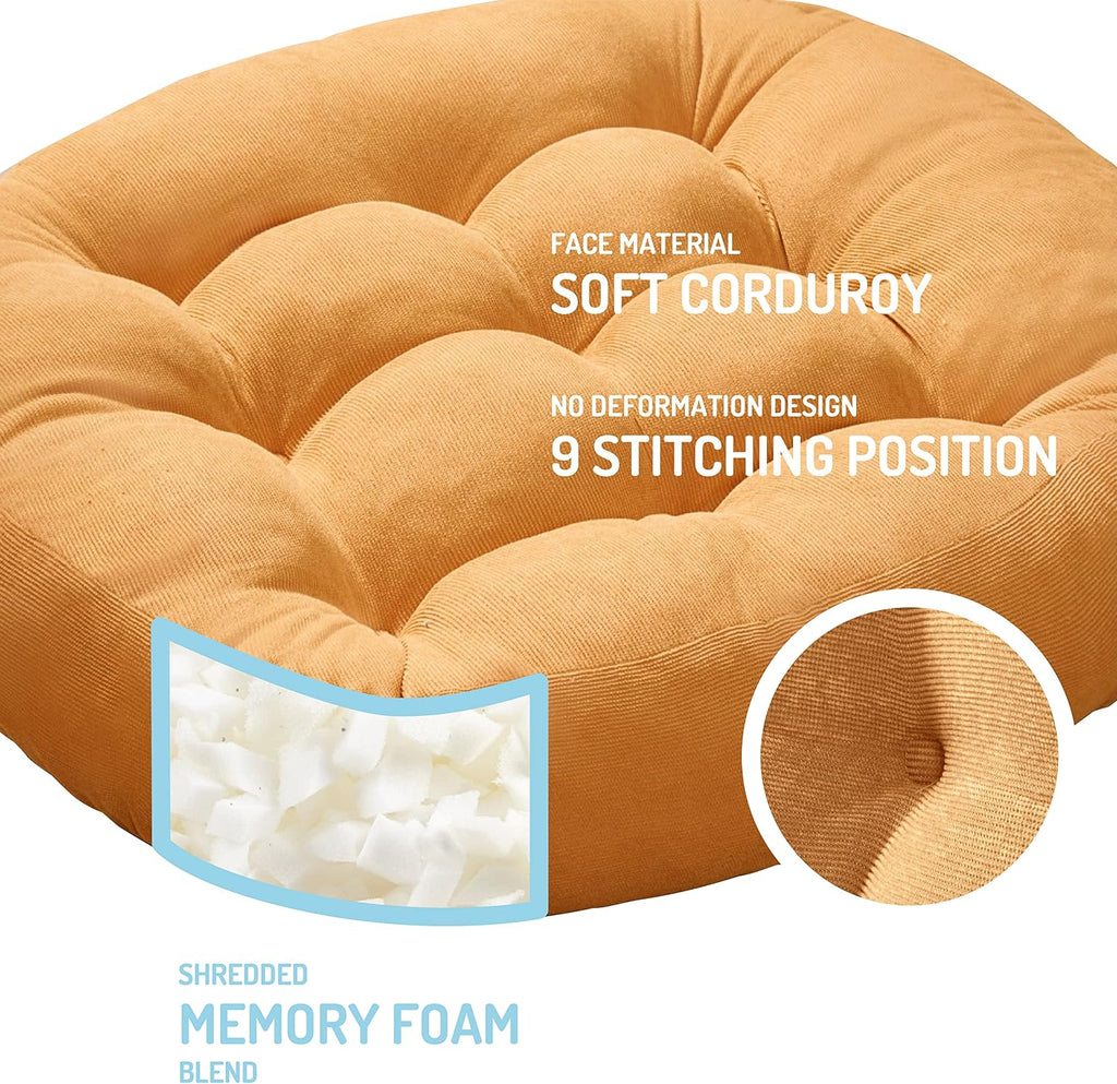 Set‑of‑2 Round Meditation Floor Cushions