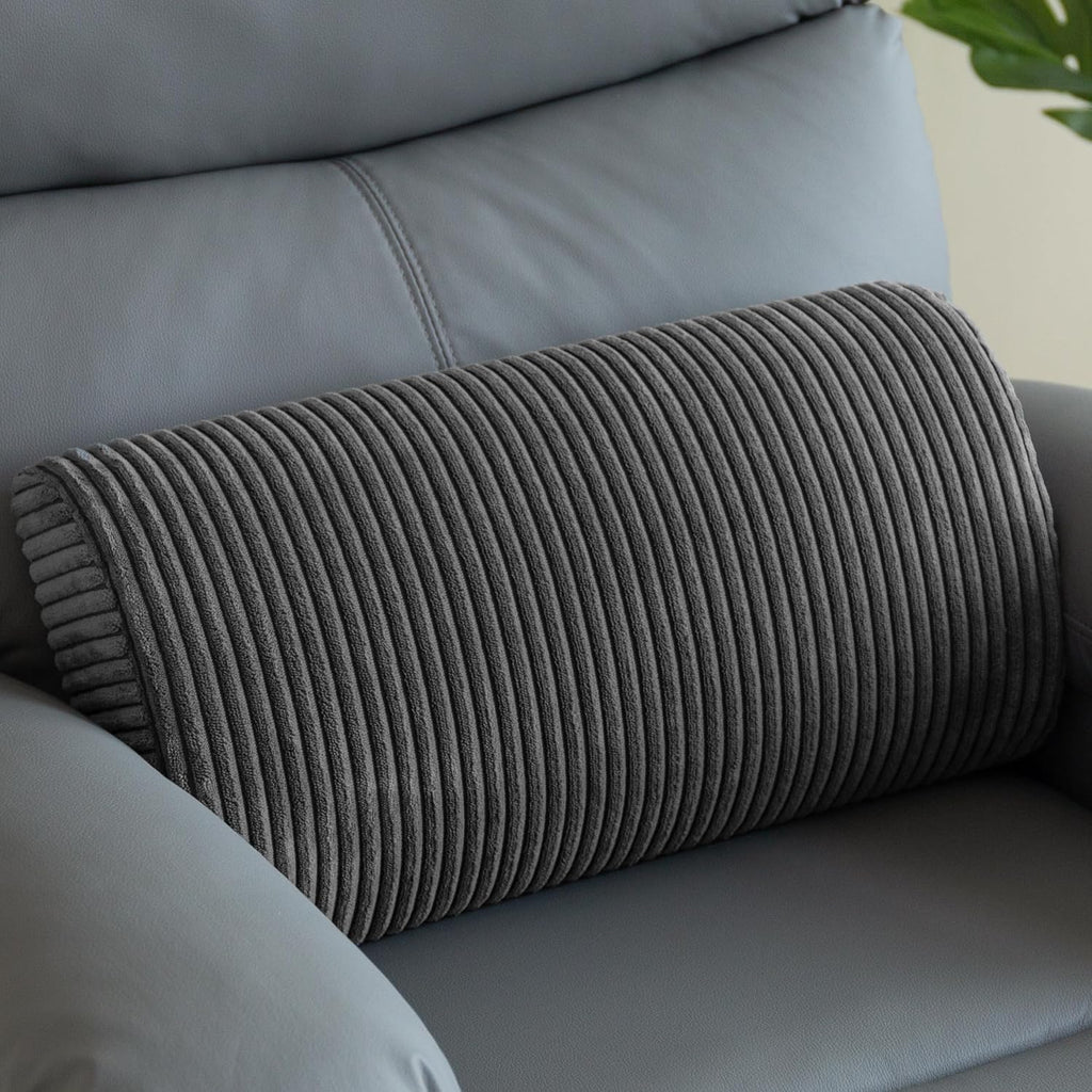 Dark Grey Memory Foam Recliner Lumbar Pillow