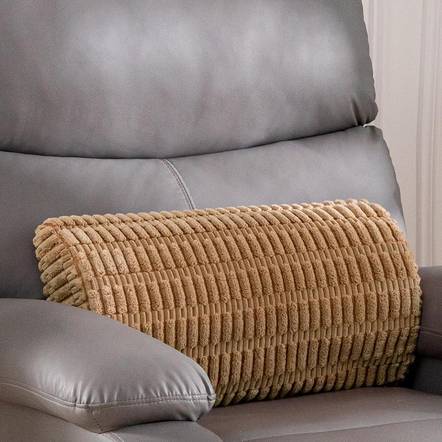Brown Memory Foam Back Support Cushion